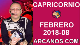 CAPRICORNIO FEBRERO 2018-08-18 al 24 Feb 2018-Amor Solteros Parejas Dinero Trabajo-ARCANOS.COM