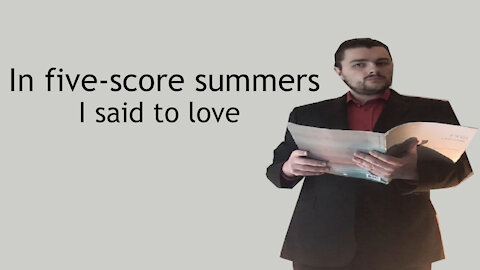In five-score summers - I said to love - Finzi