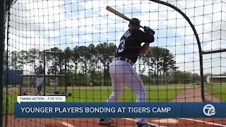 Tigers Riley Greene calls 25-year-old Jake Rogers the "dad of the house" in Lakeland