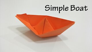 How to Make Origami Simple Boat