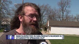 Murder suspect speaks out