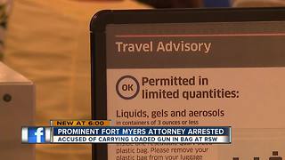 Prominent local attorney arrested for bringing gun to airport