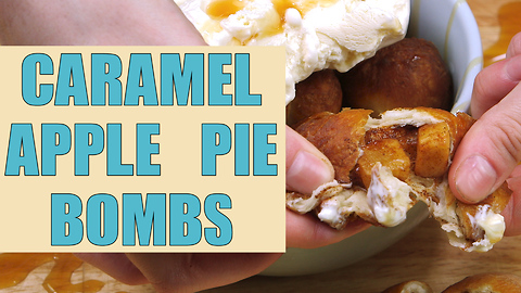 Caramel apple pie bombs