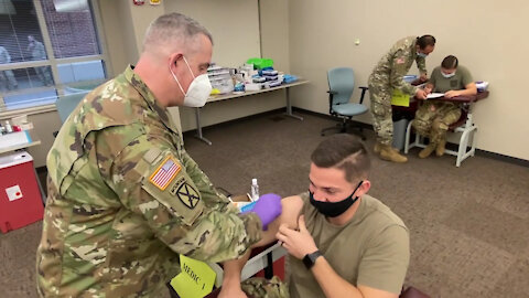 Moderna COVID-19 vaccinations continue for South Carolina National Guard personnel