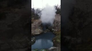 Dragon's Mouth Spring in Yellowstone