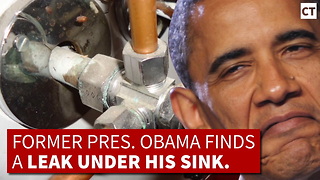 Weeks Before Obama Leaves Office, He Calls A Plumber