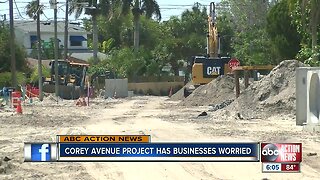 St. Pete Beach business owners worry road construction will hurt business