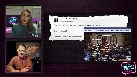 Rashida Tlaib Votes Against Banning Hamas Terrorists From USA.