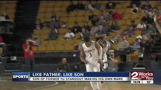 Like Father, Like Son - Former TU standout Rod Thompson watching his son, Bryce make his own mark for Booker T. Washington