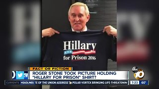 Roger Stone held up Hillary for prison" shirt?