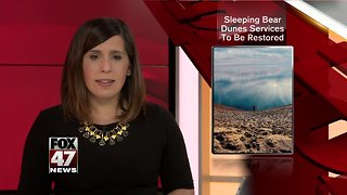 Services to be restored at Sleeping Bear Dunes lakeshore