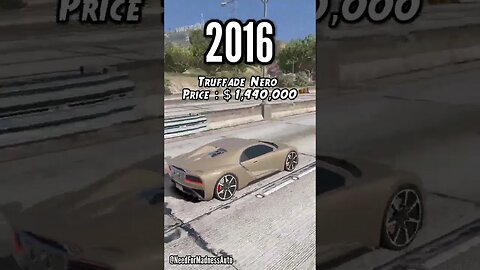 GTA 5 : Bugatti Evolution (2013-2023) #Shorts