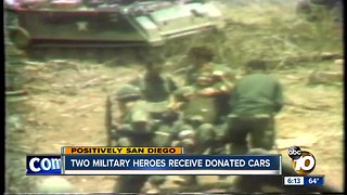 San Diego military heroes receive donated cars