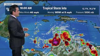 Tropical Storm Iota update 11/14/20 - 10 am