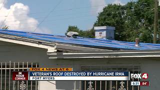 Veteran's roof destroyed by Irma