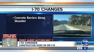 Construction work has created changes on I-70