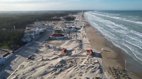 Aerial of Playa Miramar! Tampico, Mexico!