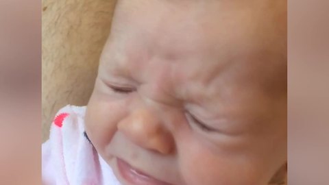 Baby Girl Sneezes in Slow Motion