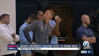 Keiser University plays host to the Miami Heat