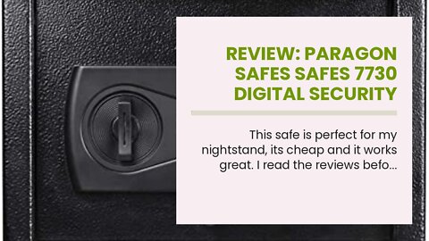 Review: Paragon Safes SAFES 7730 Digital Security Drawer Safe with 2 Keys – Solid Steel Lockbox...