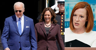 Video Seems to Contradict Psaki Virus Claim About Harris' Contact With Staffer