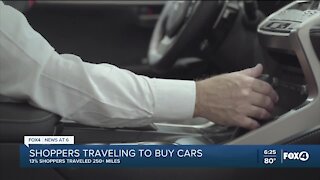Buyers travelling to purchase vehicles