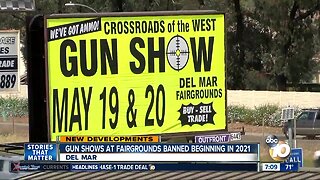 Gun shows at Del Mar Fairgrounds restricted started 2021