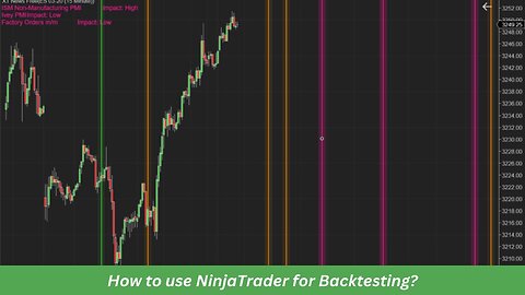 How to use NinjaTrader for Backtesting?