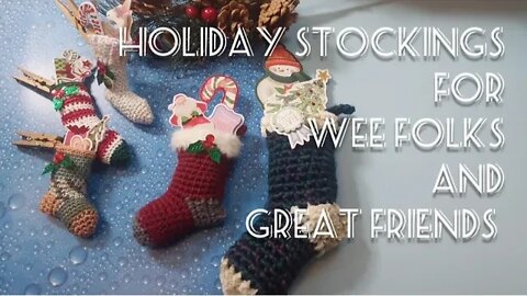How-to Crochet Socks Christmas Ornaments (Three Sizes, One Pattern!)