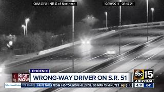 Wrong-way driver spotted on SR-51