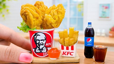 Recreate KFC Fried Chicken Recipe in Miniature Kitchen with meo g - ASMR Cooking Video