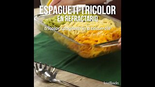Tricolor Spaghetti in Refractory
