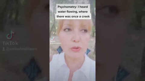 Psychometry Reveals Every Object Holds Memory | I Heard Water Flowing in a Dried Up Creek.