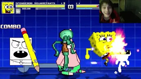 SpongeBob SquarePants Characters (SpongeBob And Squidward) VS Bubbles The Powerpuff Girl In A Battle