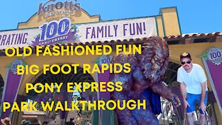 Knott's Berry Farm - Pony Express - Bigfoot Rapids - Family Fun