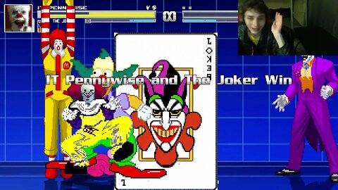 Clown Characters (The Joker, Pennywise, And Ronald McDonald) VS Pinkie Pie In A Battle In MUGEN