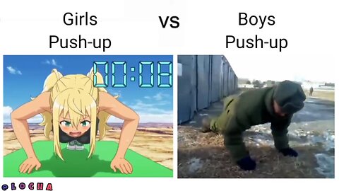 Girls Push-up VS Boys Push-up