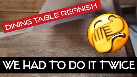 Dinning Table Refinish With Issues & A Hopeful Solution #woodworking #diningtable