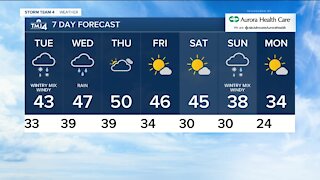 First accumulating snow coming Tuesday