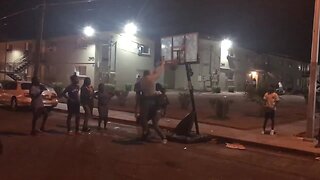 Caught on Camera: Las Vegas police smooth dunk