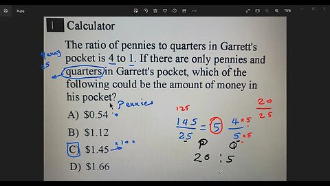 Digital SAT Test (Ratio) (Division)