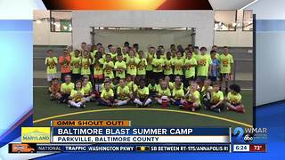 Good morning from the Baltimore Blast Soccer Camp!