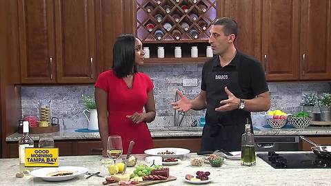 Dan Bavaro toasts an Italian summer holiday with sea bass dish