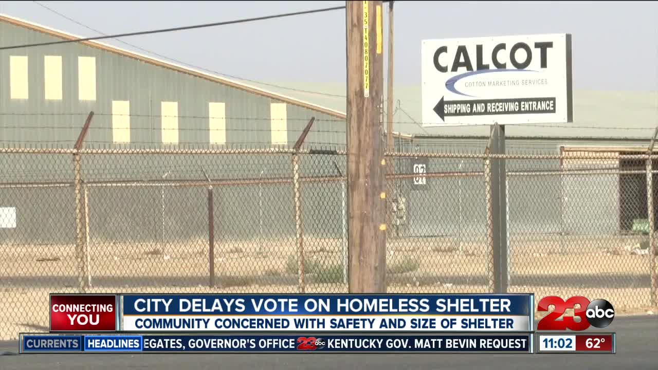 City delays vote on homeless shelter