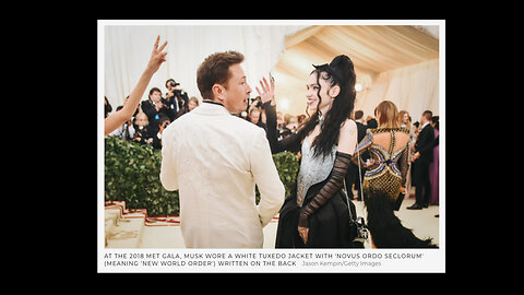 Elon Musk & Grimes | Why Did Grimes Wear a Vantablack Crown to the 2018 MET Gala While Elon Musk Chose to Wear a Jack Reading ‘NOVUS ORDO SECLORUM’ (MEANING ‘NEW WORLD ORDER’)? Vantablack, Marburg, Hydrogel, COVID-19 Vaccines, etc.