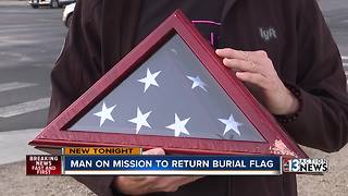 Potential military burial flag found in middle of road