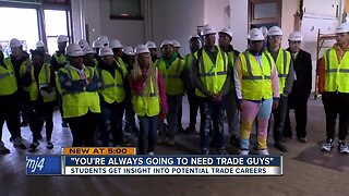 "You're always going to need trade guys" Students get insight into potential trade careers