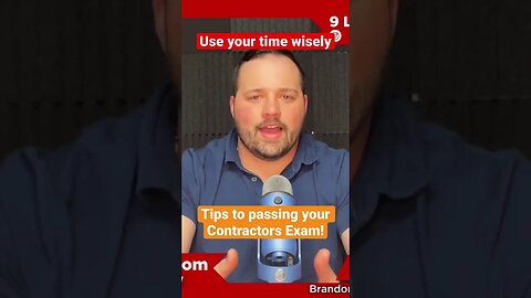 Tips to passing your Contractors Exam