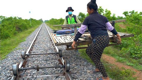 Riding Cheapest Train of Cambodia | Exploring Cambodia's Budget-Friendly Train Ride