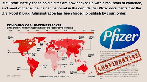 CONFIDENTIAL PFIZER DOCS INDICATE COVID-19 VAX IS GOING TO LEAD TO DEPOPULATION | 08.06.2022